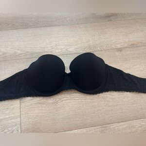 Aerie Black Strapless Bra womens 34DD
